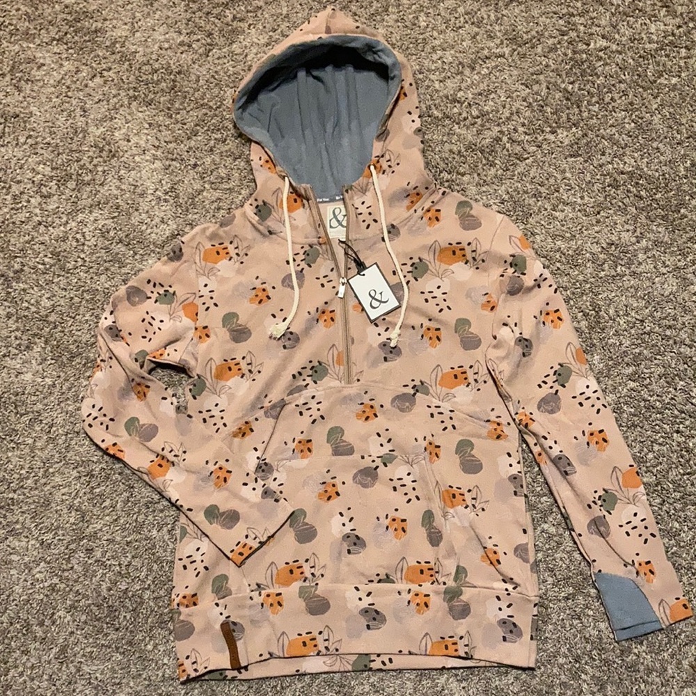 Ampersand half zip sweatshirt